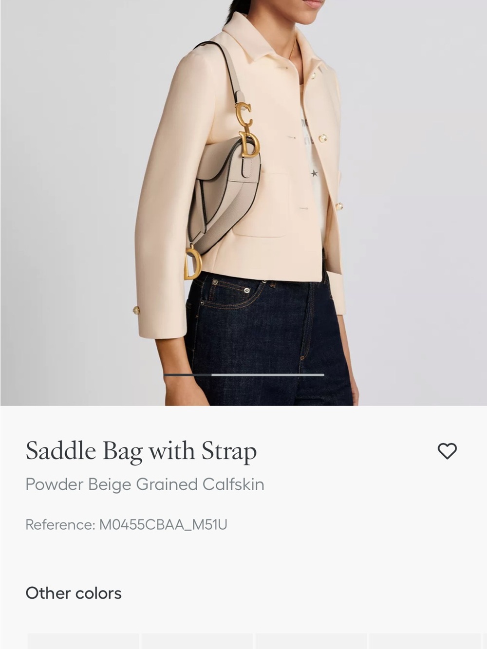 Dior Saddle Bag in Powder Beige with Gold Hardware - Picture 4 of 16